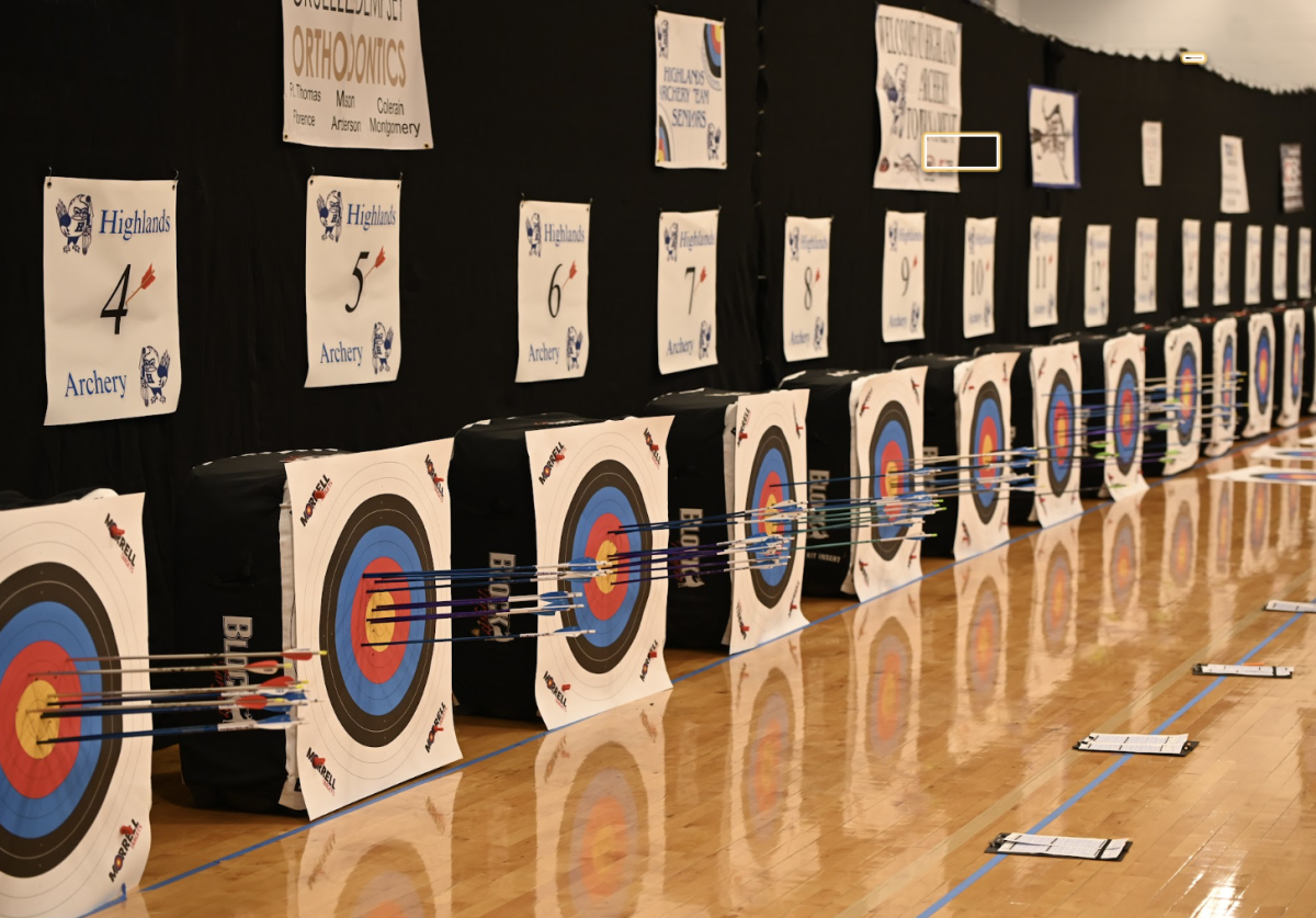 Varsity archery team competes and hosts one of the most prestigious tournaments of the year, with their main opponent being Camp Ernst.